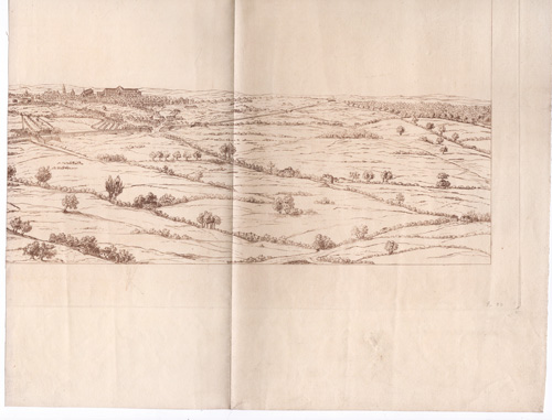     (Click image to enlarge.  The Darvill's watermark does not appear on the print.)     19. A Battery and Breastwork at the end of St. Johns Street    original etching from Eyre's Fortifications of London (1852)    Sheet size = approx. 15 x 9.125 inches  MINOR EDGE/CORNER WEAR      $124.95          